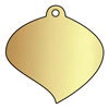 curved leaf brass plaque
