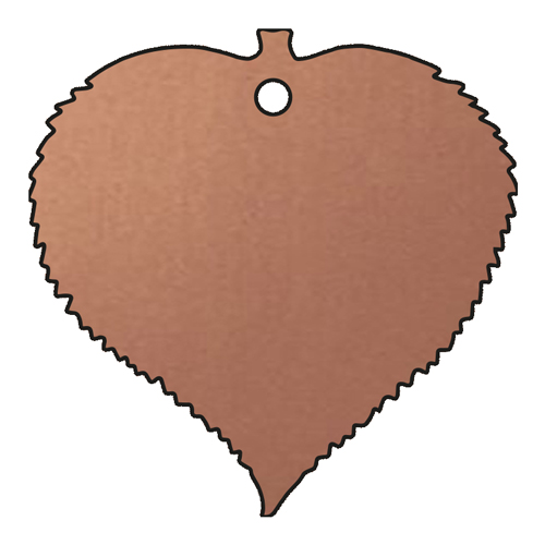 copper Mulberry leaf plaque by Finch Tree