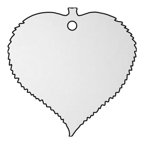 stainless steel Mulberry leaf plaque by Finch Tree
