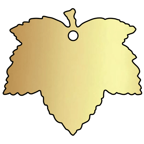 sycamore leaf brass plaque by Finch Tree