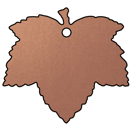 coppersycamore leaf plaque by Finch Tree
