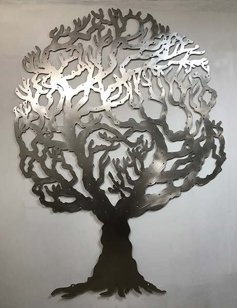 Love Tree stainless steel fundraising tree from Finch Tree UK