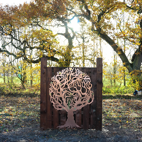 Love Tree copper fundraising tree from Finch Tree UK