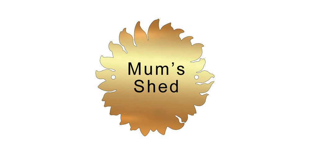 Engraved Sunflower brass plaque by Finch Tree UK