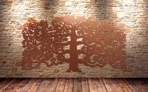 Espalier Fruit Tree in copper by Finch Tree UK